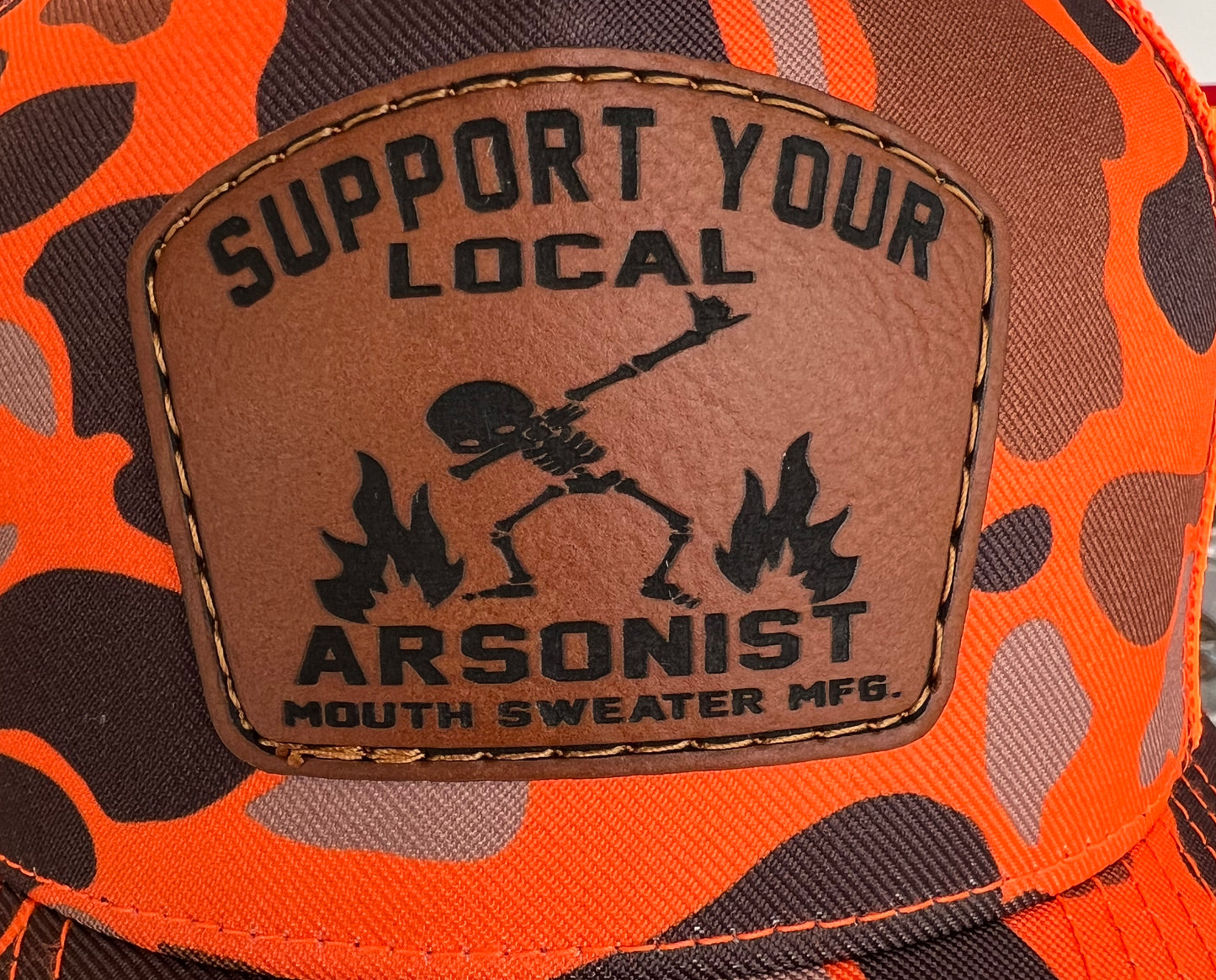 Support Your Local Arsonist Blaze Camo 'MERICA Hat